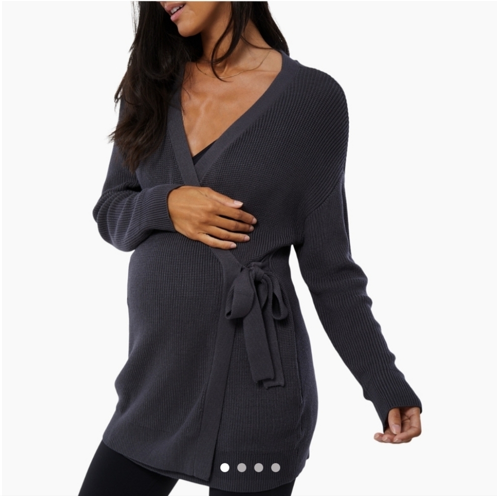 Ingrid And ISABEL maternity/nursing Wrap Cardigan